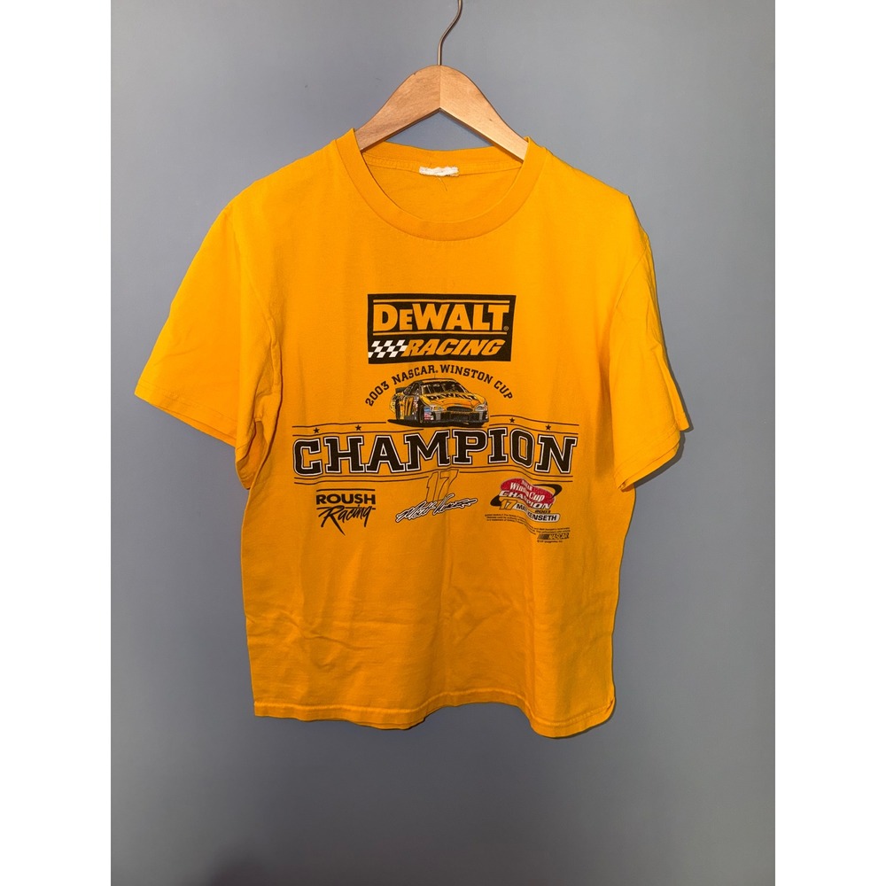 Vintage 2003 Matt Kenseth DeWalt Racing NASCAR‎ Winston Cup Champion T-Shirt
